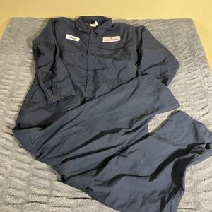 Big Bill Workwear Navy Flame Resistant Nomex Coveralls 58 Tall TX1100N6 Emerson
